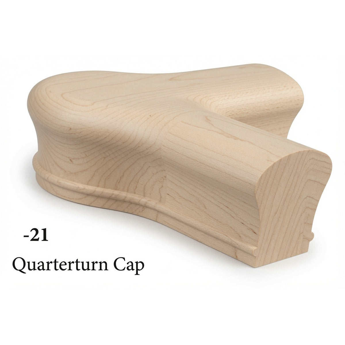 7021 Quarter-Turn Newel Cap, Hard Maple