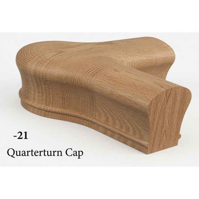SP-7021 Quarterturn Newel Cap - Red Oak