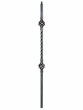 2122 19mm Double Basket Large Hollow Baluster
