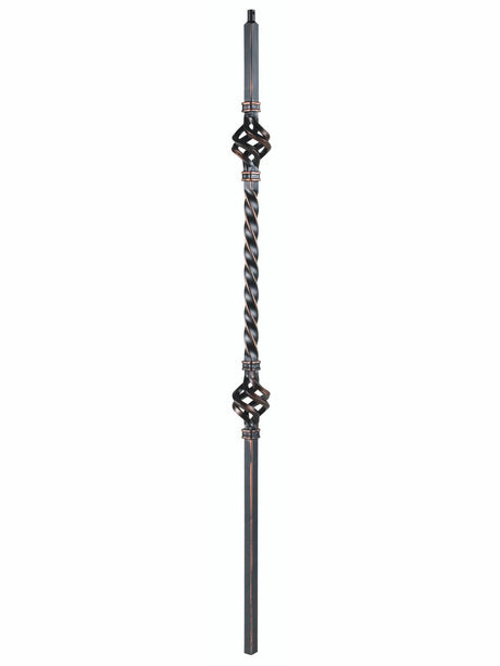 2122 19mm Double Basket Large Hollow Baluster