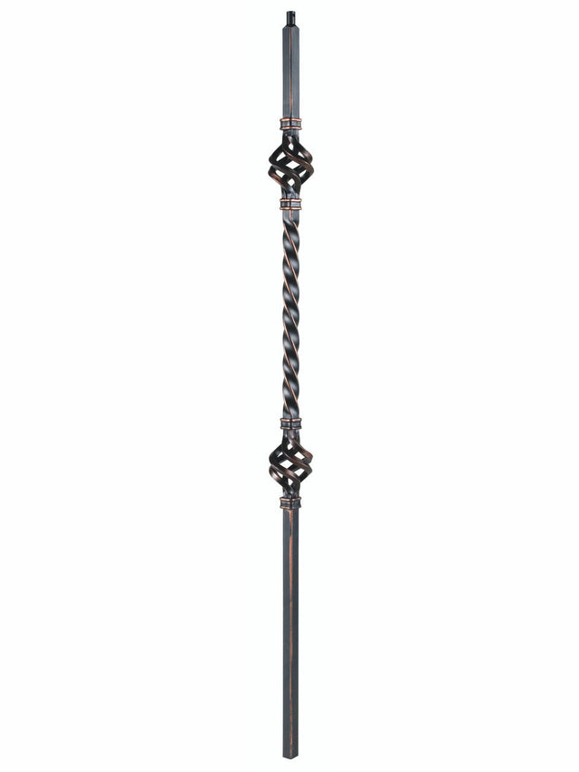 2122 19mm Double Basket Large Hollow Baluster