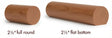2250 American Cherry 2-1/4" Full Round or Round with Flat Bottom Handrail