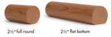 2250 American Cherry 2-1/4" Full Round or Round with Flat Bottom Handrail