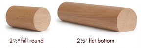 2250 2-1/4" Round (Full Round or Flat Bottom) Red Oak Handrail