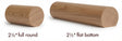 2250 White Oak 2-1/4" Full Round or Round with Flat Bottom Handrail