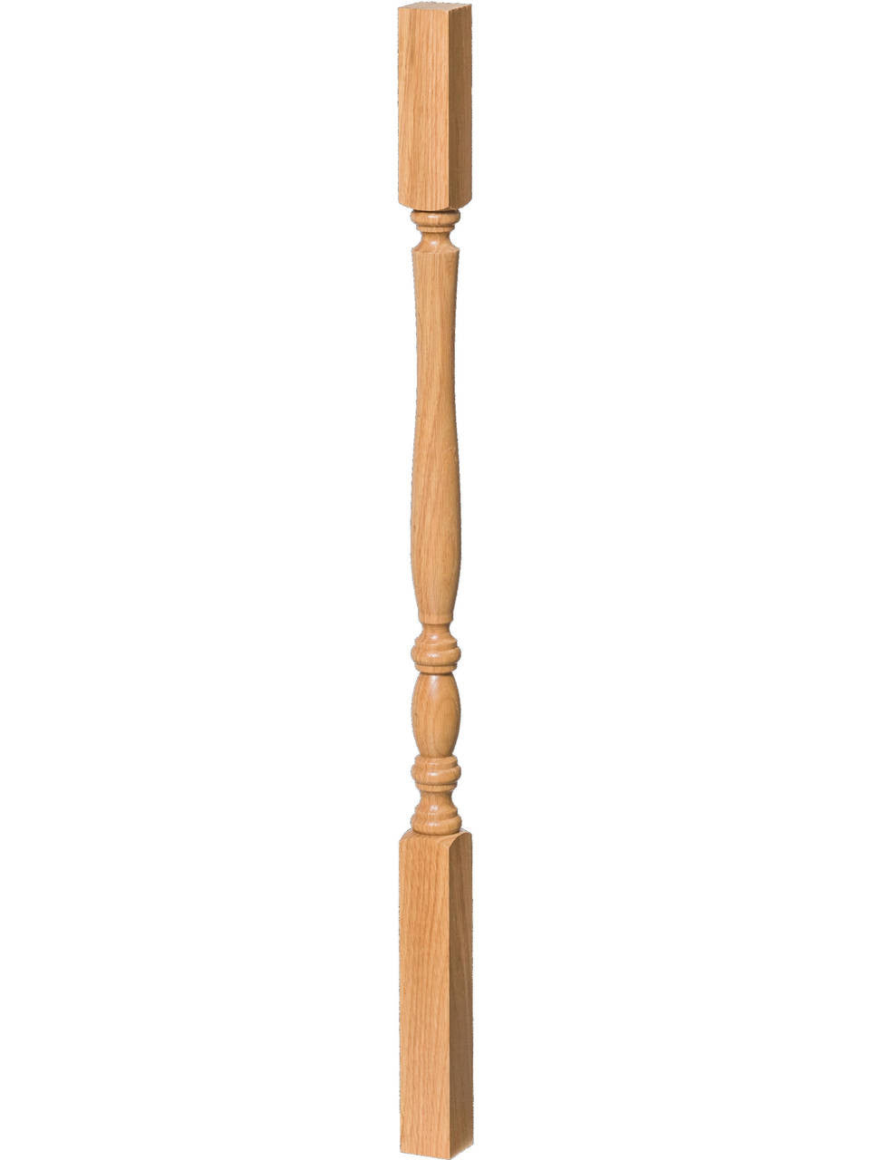 R-2300 36" Reeded Utah Classic Square Top Baluster (Plain Version Illustrated)