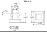 2342 Flat Shoe w/Set Screw CADD