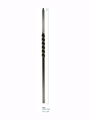 2452 Single Twist Iron Newel Post