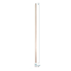 2455 NEWL-PLA Plain Iron Newel Post