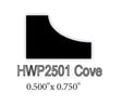 2501 1/2" x 3/4" Cove Molding