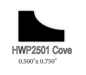 2501 1/2" x 3/4" Cove Molding