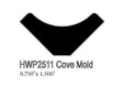 2511 .75" x 1.5" Cove Molding