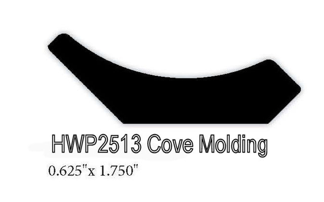 2513 .625" x 1.75" Cove Molding