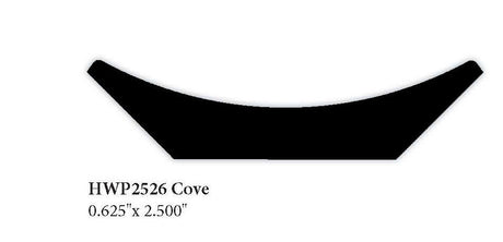 2526 0.625" x 2.5" Cove Molding