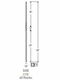 2550-LT Lite Single Twist Balusters