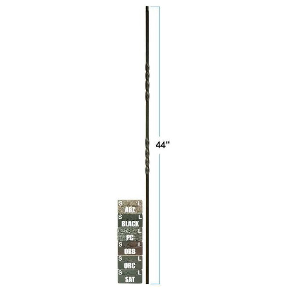 2551 1/2" x 44" Double Twist Stair Baluser