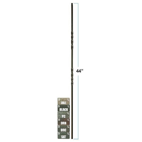 2551 1/2" x 44" Double Twist Stair Baluser