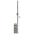 2552 1/2" X 44" Single Basket and Two Twist Stair Baluster
