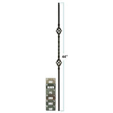 2553 1/2" x 44 Two Basket One Twist Stair Baluster