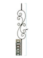 M30144 Solid Iron Large Feathered S-Scroll