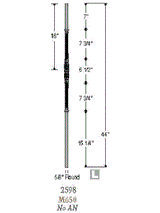 M65044 Venetian Fluted Bar with Roman Knuckle