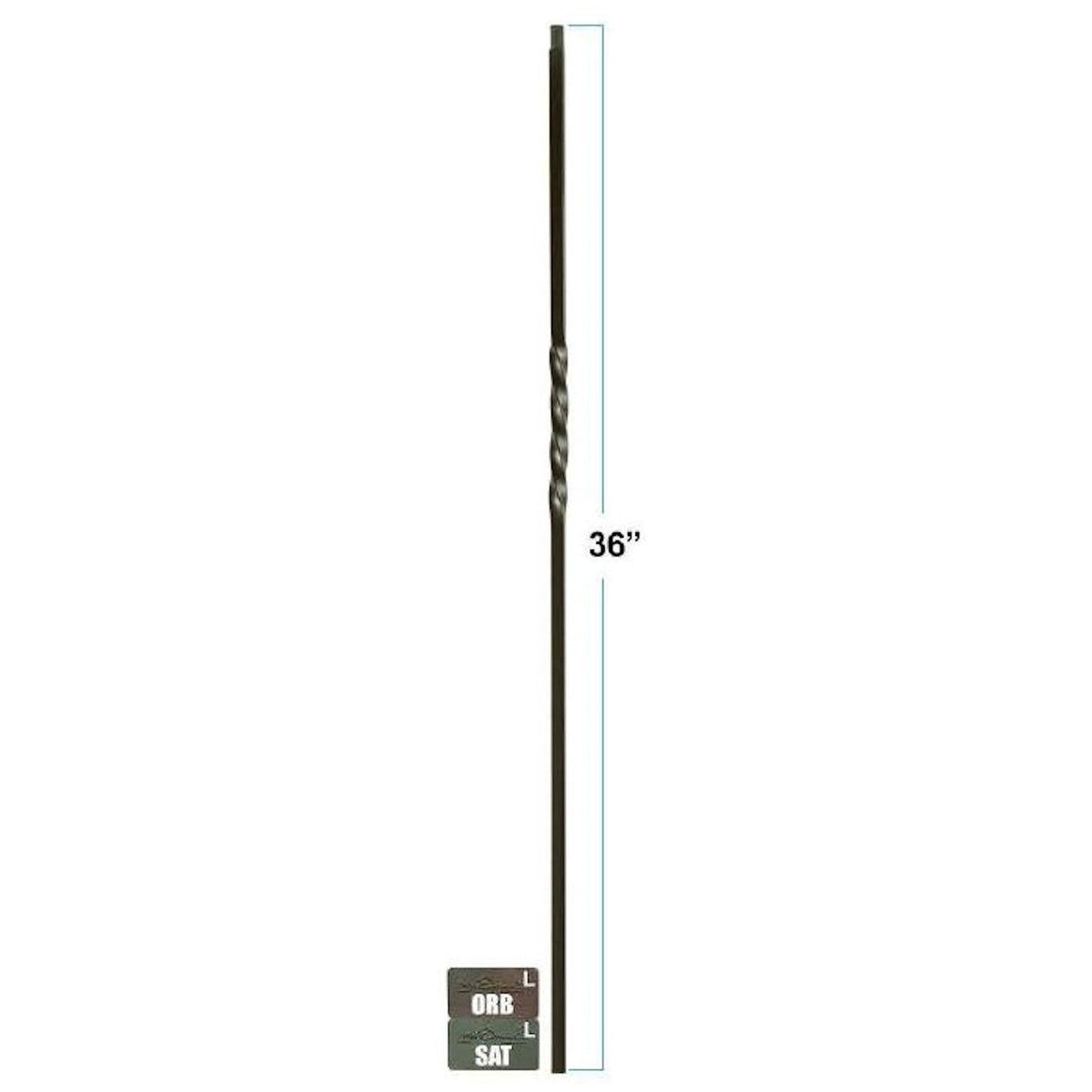 2650 Single Twist 36" Knee Wall Baluster