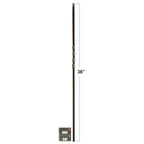 2650 Single Twist 36" Knee Wall Baluster
