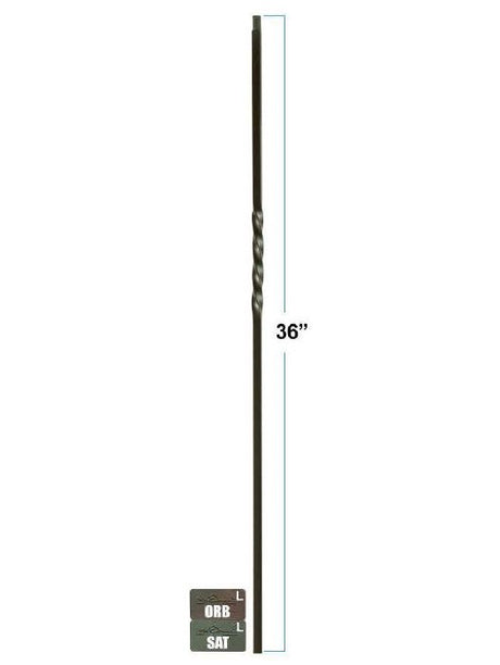 2650 Single Twist Knee Wall Baluster