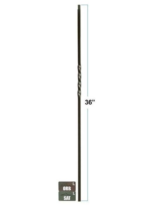 2650 Single Twist Knee Wall Baluster