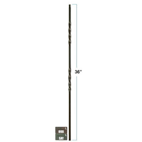 2651 Double Twist 36" Knee Wall Balusters