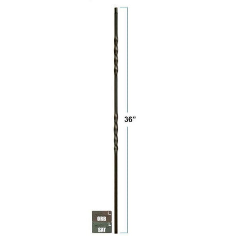 2651 Double Twist 36" Knee Wall Balusters