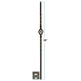 2652 1/2" x 36" Single Basket Knee-Wall Stair Baluster