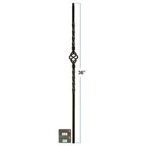 2652 1/2" x 36" Single Basket Knee-Wall Stair Baluster