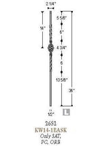KW14-1BASK Single Basket Knee Wall Baluster
