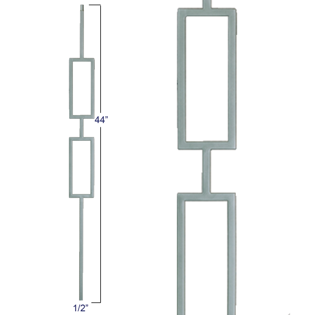 2671 M438 Double Square Panel Liberty Baluster