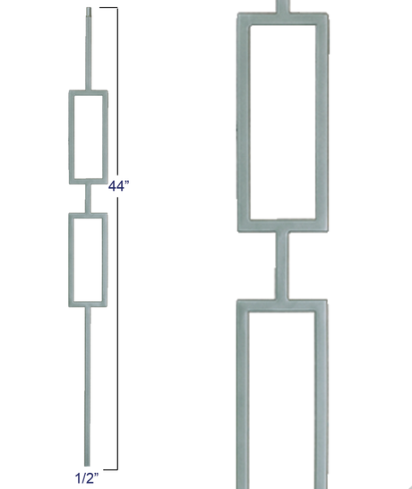 M438 Double Square Panel Liberty Baluster