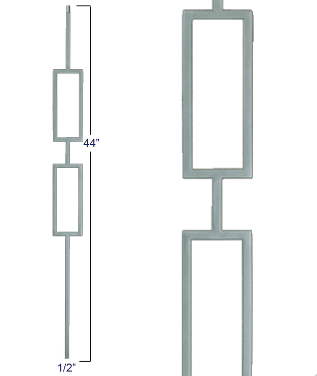 M438 Double Square Panel Liberty Baluster