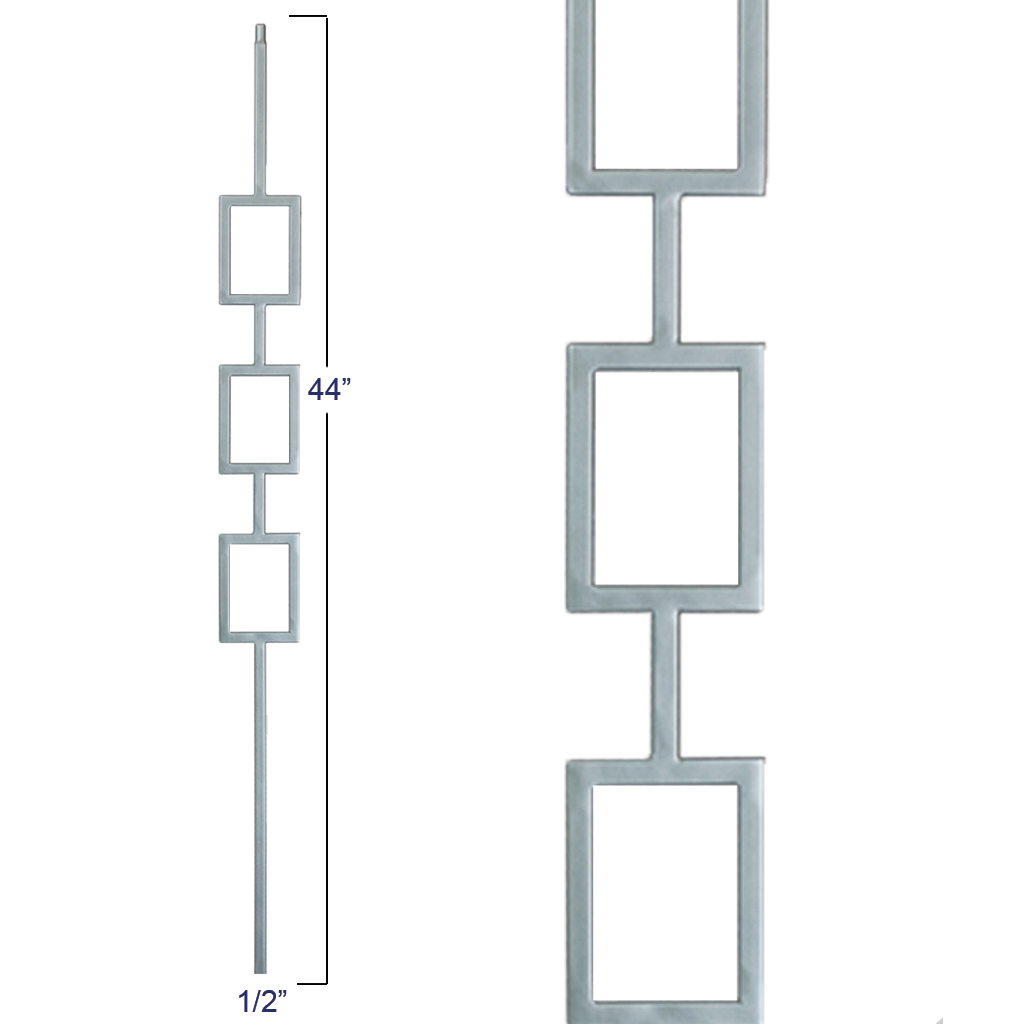 2672 M439 Triple Square Panel Liberty Baluster