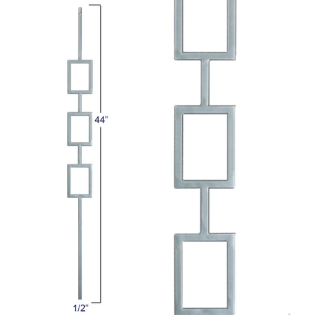 2672 M439 Triple Square Panel Liberty Baluster