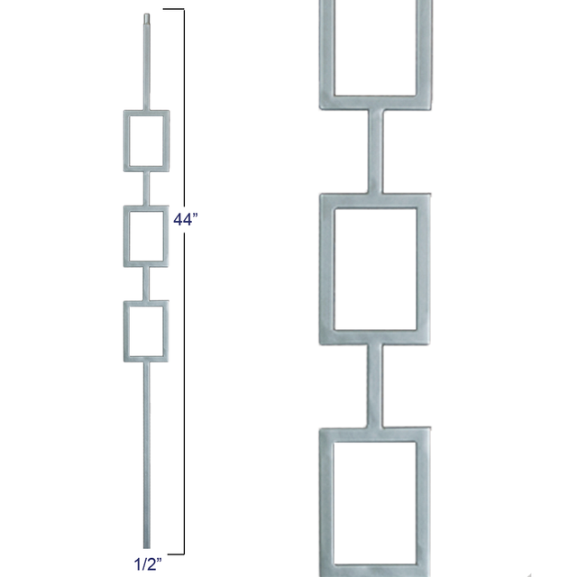 2672 M439 Triple Square Panel Liberty Baluster