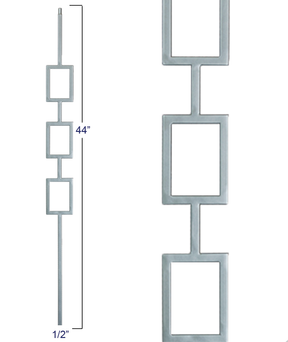 M439 Triple Square Panel Liberty Baluster