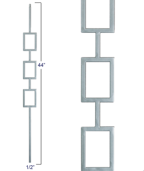 M439 Triple Square Panel Liberty Baluster