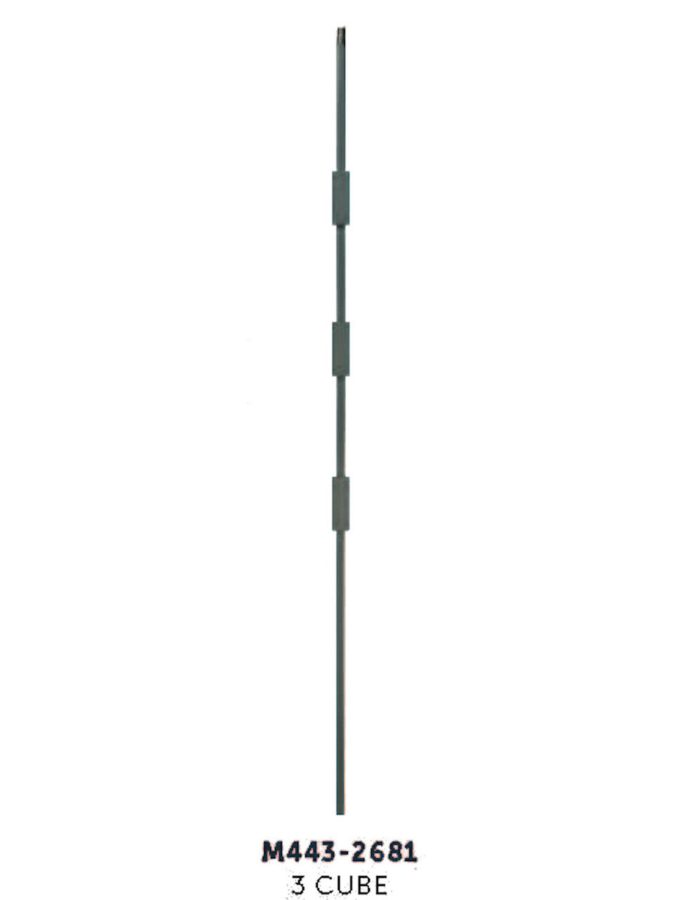 M443-2681 Lite Triple Cube Baluster