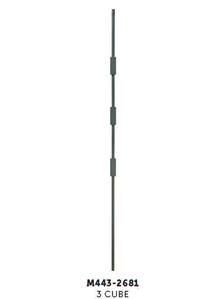M443-2681 Lite Triple Cube Baluster