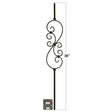 2685 1/2" x 36" Feathered S-Scroll Knee Wall Stair Baluster