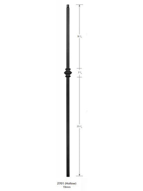 2701 19mm Single Knuckle Large Hollow Baluster
