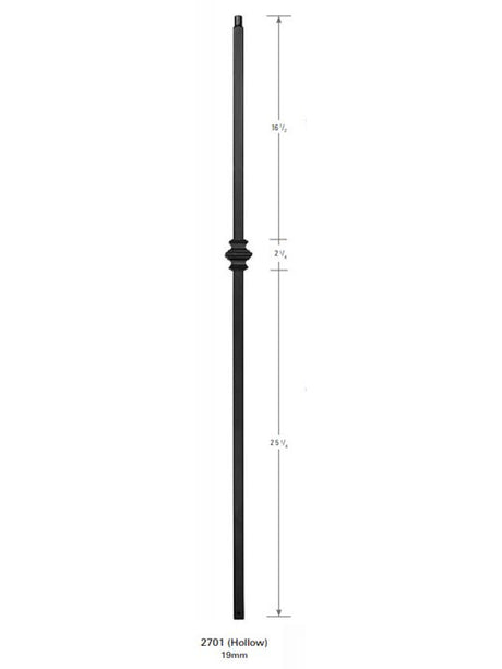 2701 19mm Single Knuckle Large Hollow Baluster