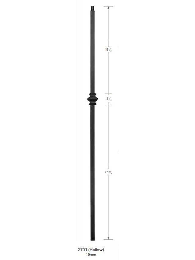 2701 19mm Single Knuckle Large Hollow Baluster