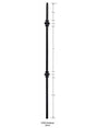 2702 19mm Double Knuckle Large Hollow Baluster