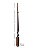2715 36" Plain Ohio Stairways Baluster